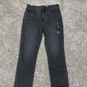 Brand NWT J.Crew Rhinestone Essential Jean All Day Stretch Black Womens size 29